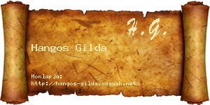 Hangos Gilda névjegykártya